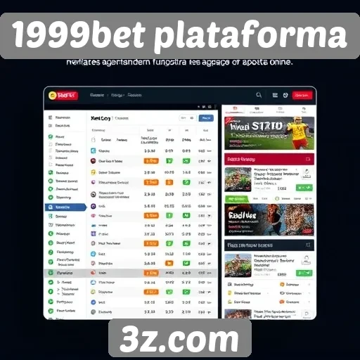 Funcionalidades da interface da 1999bet plataforma